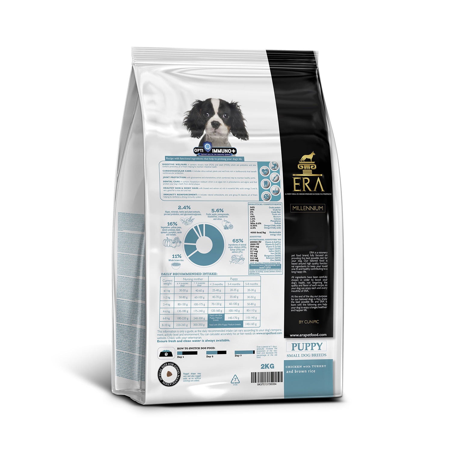 ERA Millennium Puppy Pollo y Pavo con arroz integral para raza pequeña