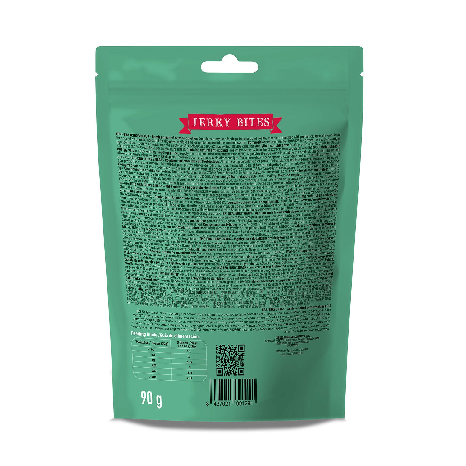 ERA Jerky Bites de Cordero con Probióticos