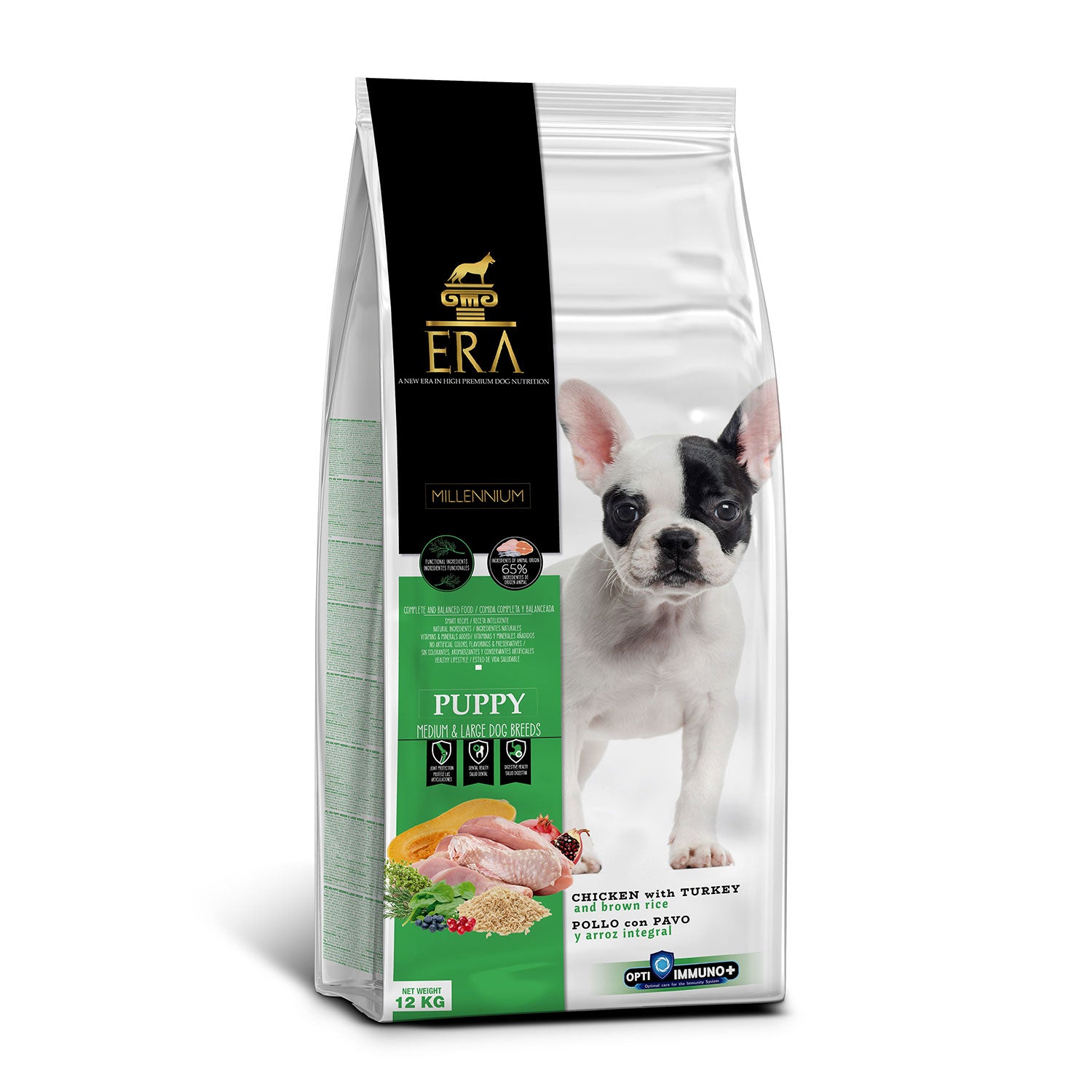 ERA Millennium Puppy Pollo y Pavo con arroz integral para raza mediana y grande