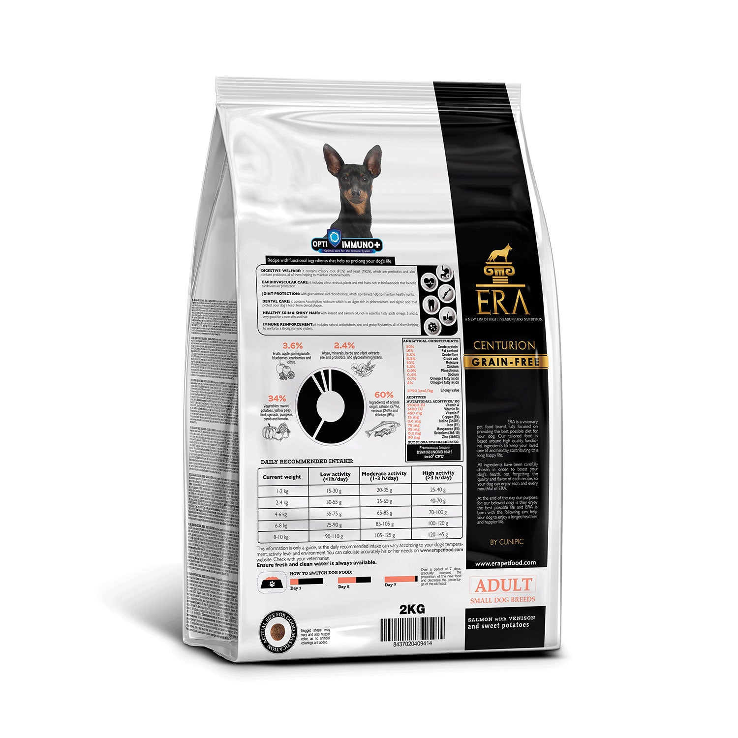 ERA Centurion Grain Free Salmon and Venison for small breeds