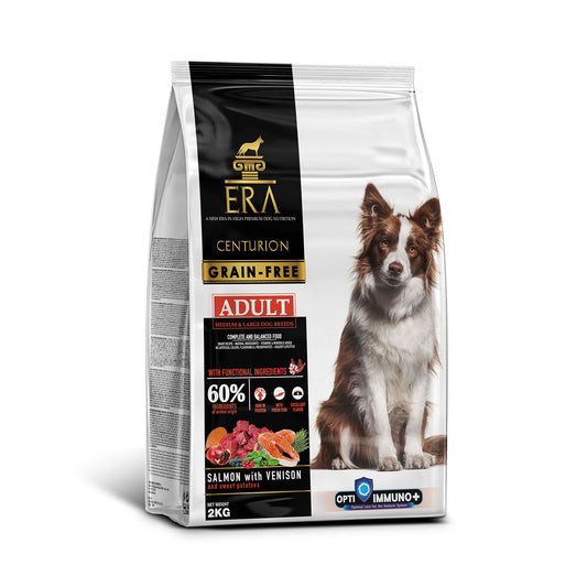 ERA Centurion Grain Free Salmon and Venison for medium and large breeds